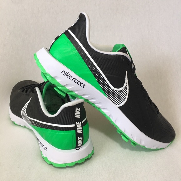 Nike React Infinity Black Green Golf Shoes 14 men main image 7